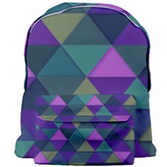 Blue Geometric Giant Full Print Backpack