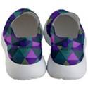 Blue Geometric Women s Lightweight Slip Ons View4