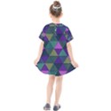 Blue Geometric Kids  Smock Dress View2