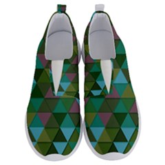 Green Geometric No Lace Lightweight Shoes