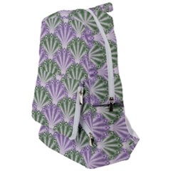 Vintage Scallop Violet Green Pattern Travelers  Backpack