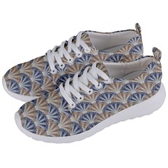 Vintage Scallop Beige Blue Pattern Men s Lightweight Sports Shoes