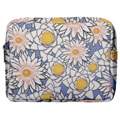 Vintage White Flowers Make Up Pouch (large) by snowwhitegirl