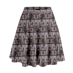 Gothic Church Pattern High Waist Skirt by snowwhitegirl