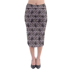 Gothic Church Pattern Midi Pencil Skirt by snowwhitegirl