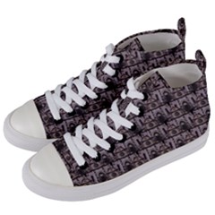 Gothic Church Pattern Women s Mid-top Canvas Sneakers by snowwhitegirl