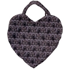 Gothic Church Pattern Giant Heart Shaped Tote by snowwhitegirl