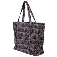 Gothic Church Pattern Zip Up Canvas Bag