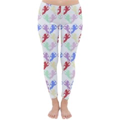 Colorful Cherubs White Classic Winter Leggings by snowwhitegirl