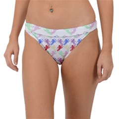 Colorful Cherubs White Band Bikini Bottom