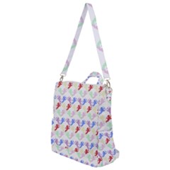 Colorful Cherubs White Crossbody Backpack