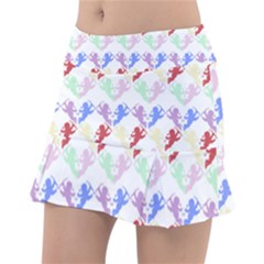 Colorful Cherubs White Tennis Skirt