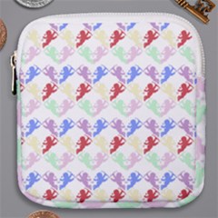 Colorful Cherubs White Mini Square Pouch by snowwhitegirl