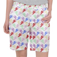 Colorful Cherubs White Pocket Shorts