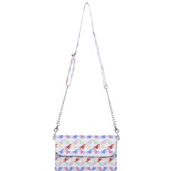 Colorful Cherubs White Mini Crossbody Handbag