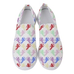 Colorful Cherubs White Women s Slip On Sneakers by snowwhitegirl