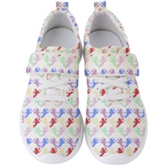 Colorful Cherubs White Men s Velcro Strap Shoes by snowwhitegirl