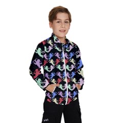 Colorful Cherubs Black Windbreaker (kids) by snowwhitegirl