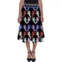 Colorful Cherubs Black Perfect Length Midi Skirt View1