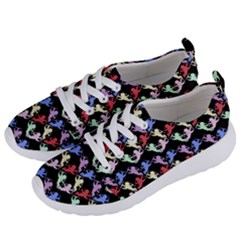 Colorful Cherubs Black Women s Lightweight Sports Shoes