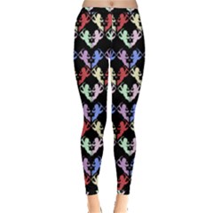 Colorful Cherubs Black Inside Out Leggings