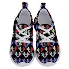 Colorful Cherubs Black Running Shoes by snowwhitegirl