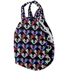 Colorful Cherubs Black Travel Backpacks