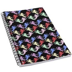 Colorful Cherubs Black 5 5  X 8 5  Notebook