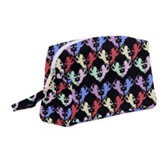 Colorful Cherubs Black Wristlet Pouch Bag (medium)