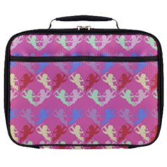 Colorful Cherubs Pink Full Print Lunch Bag by snowwhitegirl