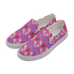 Colorful Cherubs Pink Women s Canvas Slip Ons by snowwhitegirl