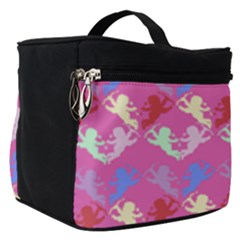 Colorful Cherubs Pink Make Up Travel Bag (small)