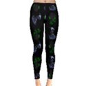 Gothic Girl Rose Black Pattern Inside Out Leggings View1