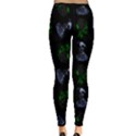 Gothic Girl Rose Black Pattern Inside Out Leggings View2