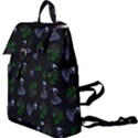 Gothic Girl Rose Black Pattern Buckle Everyday Backpack View1