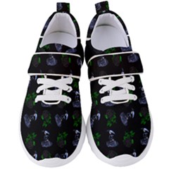 Gothic Girl Rose Black Pattern Women s Velcro Strap Shoes