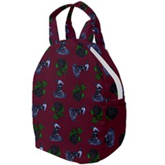 Gothic Girl Rose Red Pattern Travel Backpacks