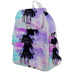 Vintage Girl Abstract Watercolor Top Flap Backpack