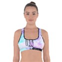 Vintage Girl Abstract Watercolor Cross Back Sports Bra View1