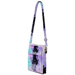 Vintage Girl Abstract Watercolor Multi Function Travel Bag