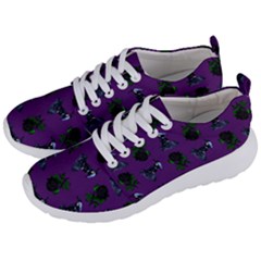 Gothic Girl Rose Purple Pattern Men s Lightweight Sports Shoes