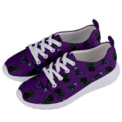 Gothic Girl Rose Purple Pattern Women s Lightweight Sports Shoes