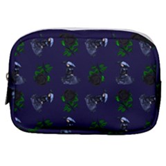 Gothic Girl Rose Blue Pattern Make Up Pouch (small)