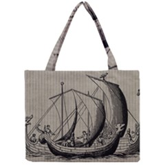 Vintage Ship Mini Tote Bag by snowwhitegirl