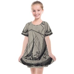 Vintage Ship Kids  Smock Dress