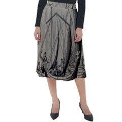 Vintage Ship Classic Velour Midi Skirt 