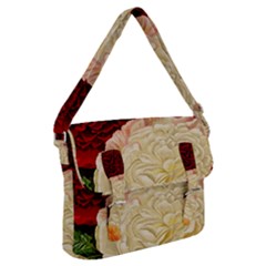 Vintage Carnation Flowers Buckle Messenger Bag