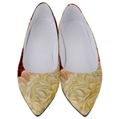 Vintage Carnation Flowers Women s Low Heels