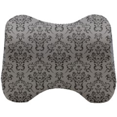 Victorian Paisley Grey Head Support Cushion by snowwhitegirl