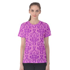 Victorian Paisley Pink Women s Cotton Tee